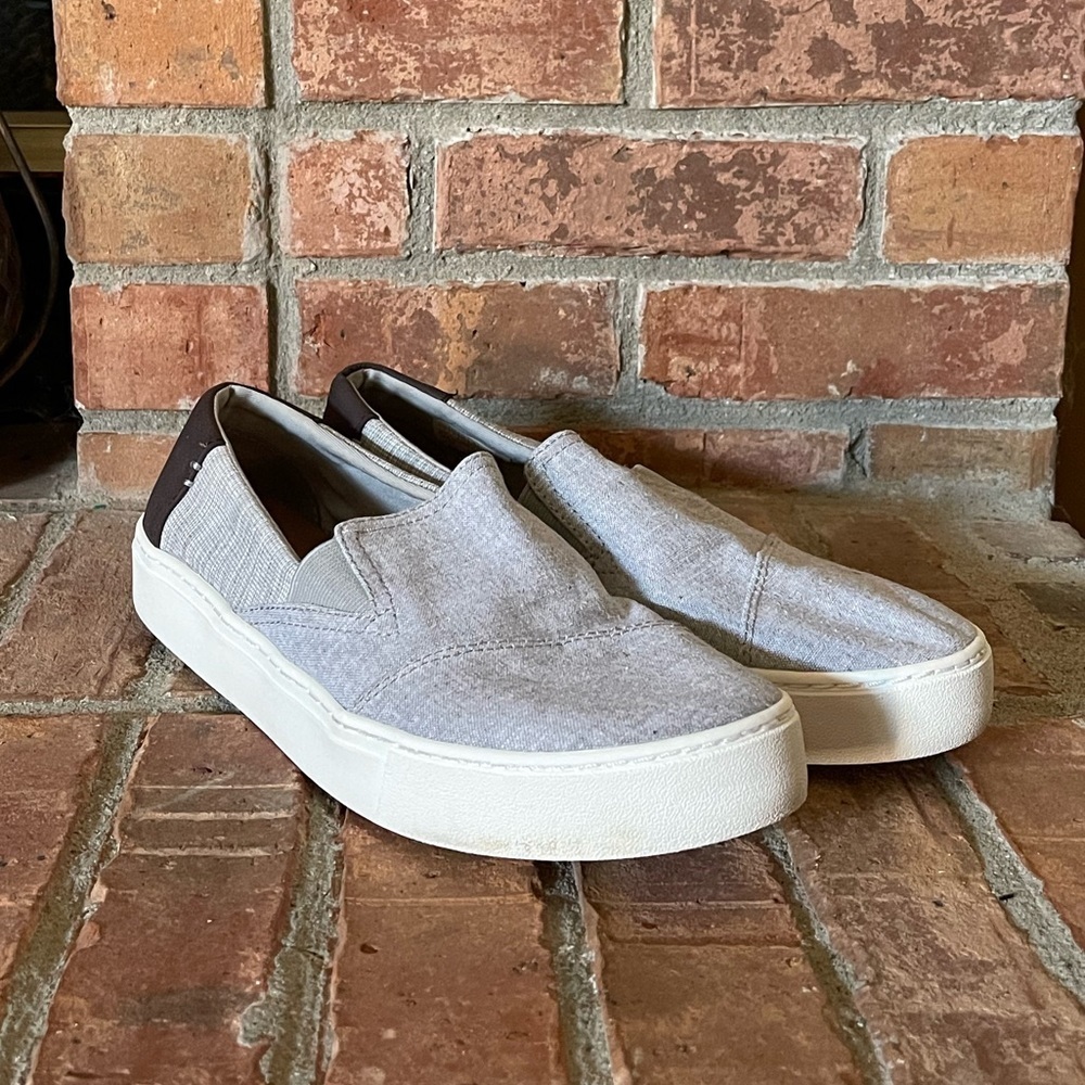 Toms Gray Slip On Sneakers